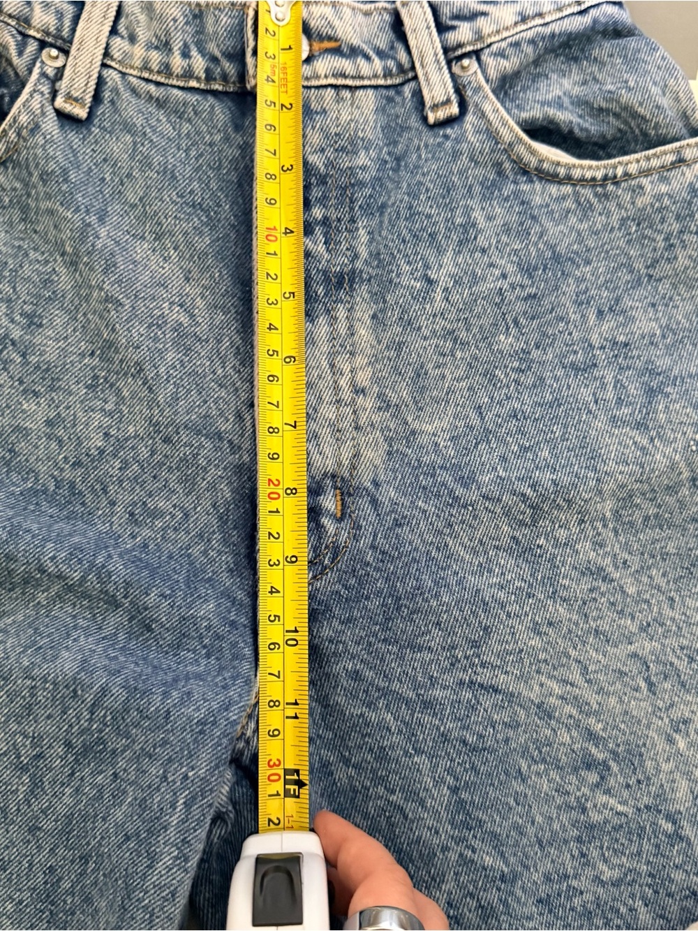 Vintage 80s Sasson High Rise Acid Wash Mom Jeans | Made in USA | Tapered Denim - Picture 6 of 7